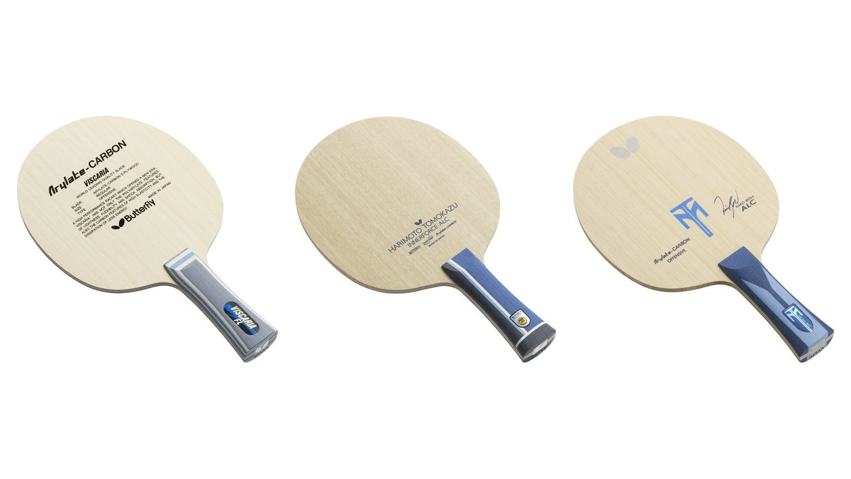 Основания Viscaria, Innerforce ALC и Timo Boll ALC рядом